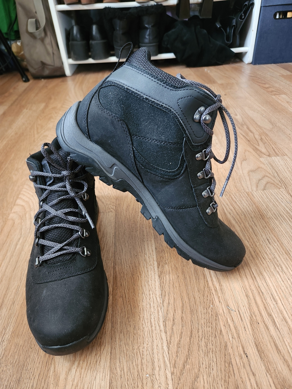 Timberland Black Lace-Up Women's Hiking Boots